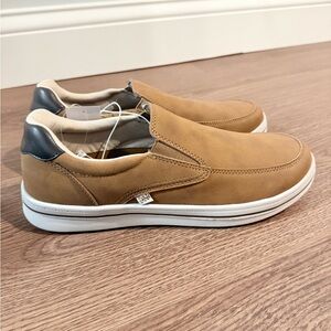 Izod Tan and Gray Men's Slip-On Loafers